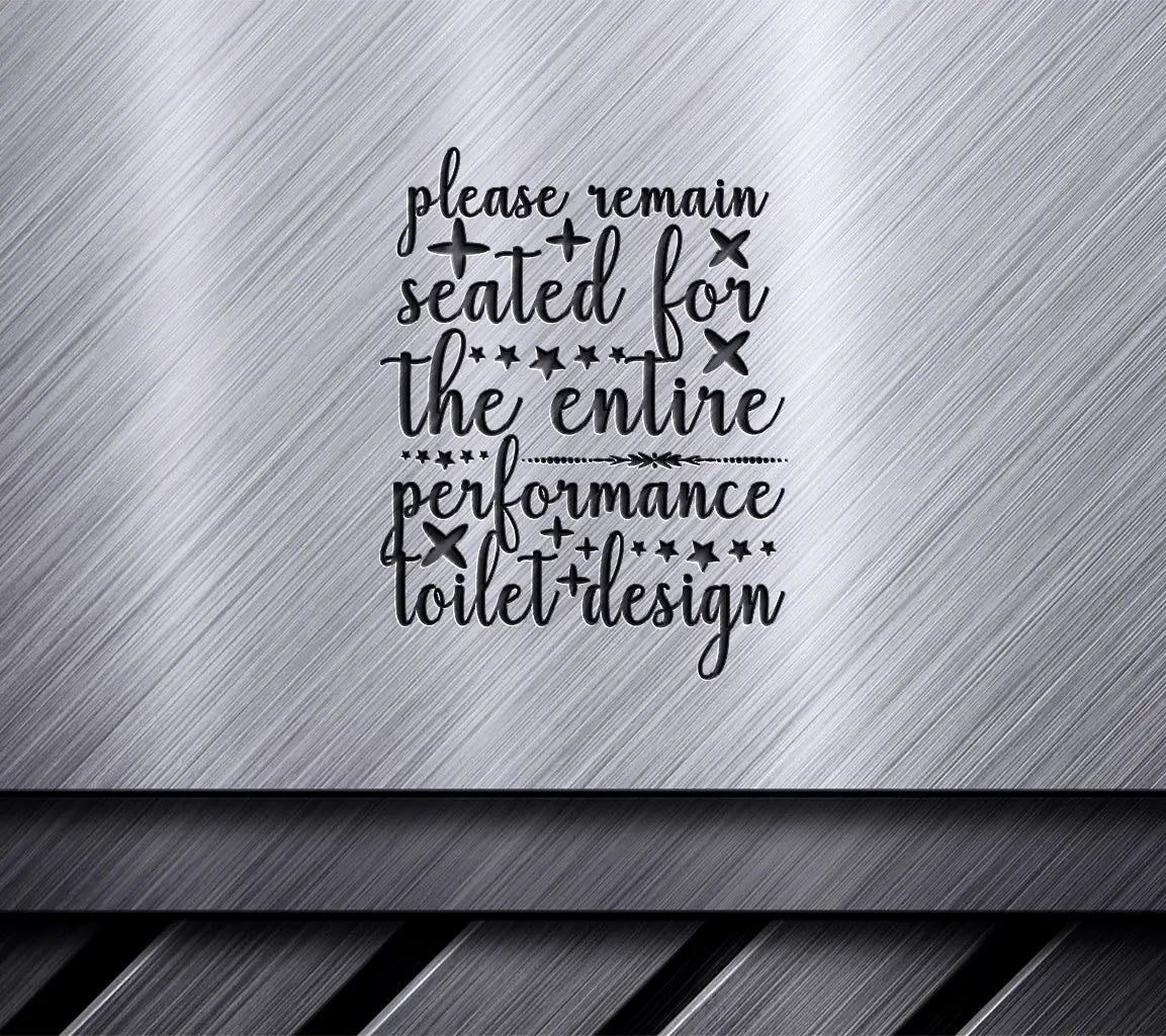 Toilet Performance Seated SVG Design SVG