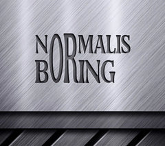 Yellow & Black Normal is Boring SVG SVG