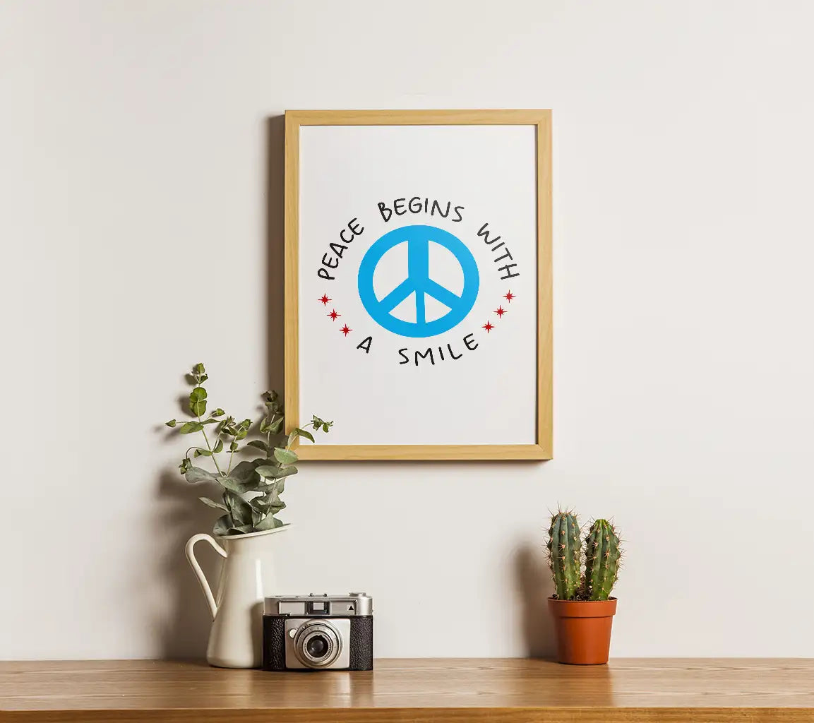 Peace Smile SVG Design SVG