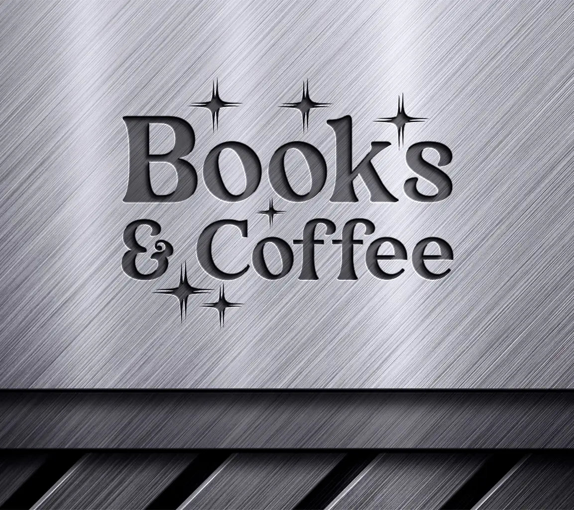 Books & Coffee SVG Design SVG