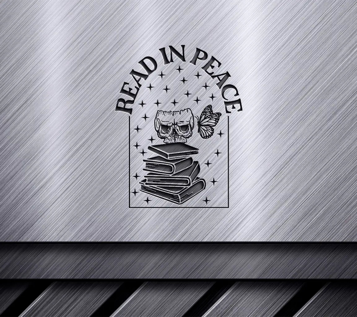 Read In Peace Skull SVG SVG