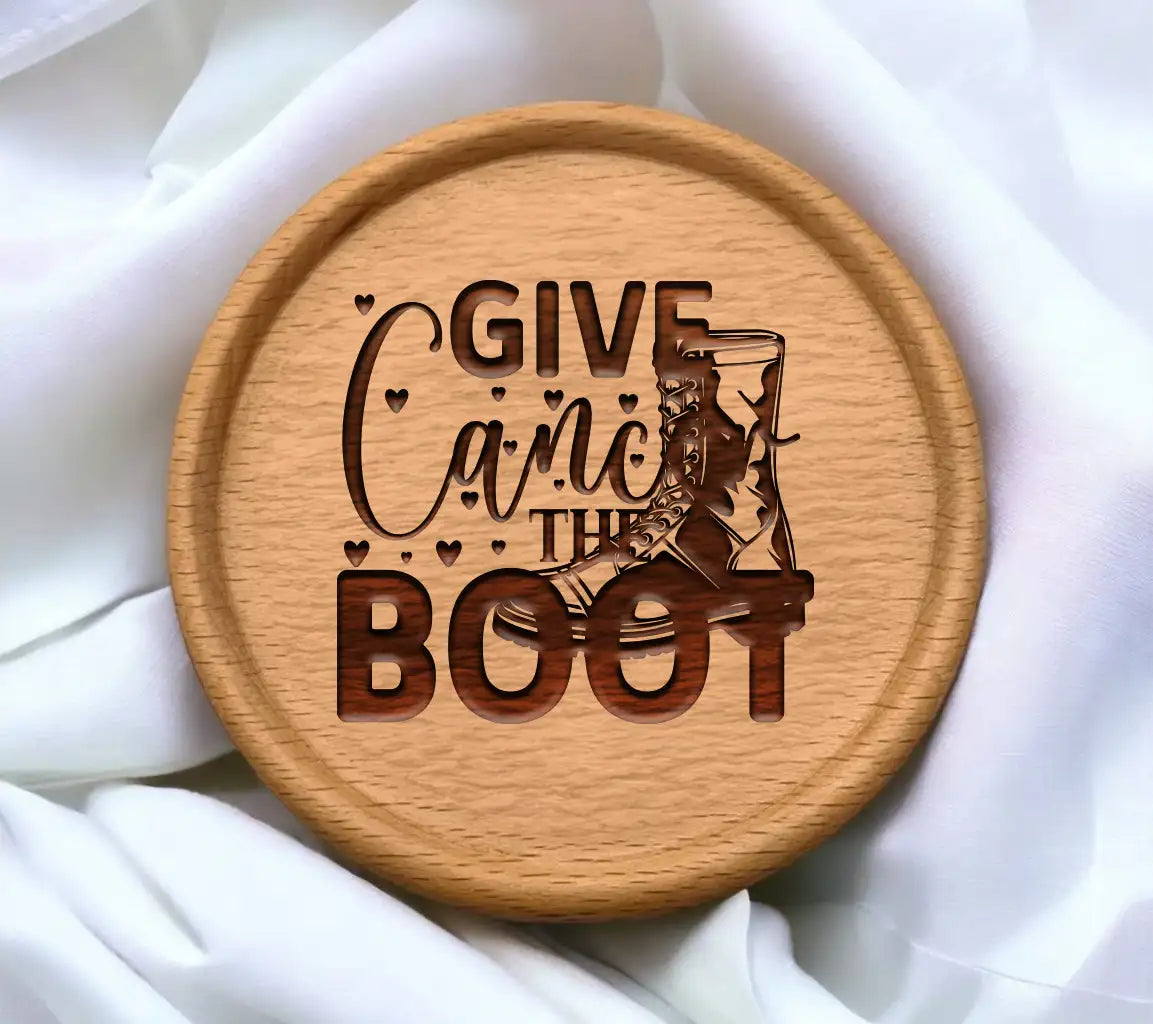 Give Cancer The Boot SVG SVG