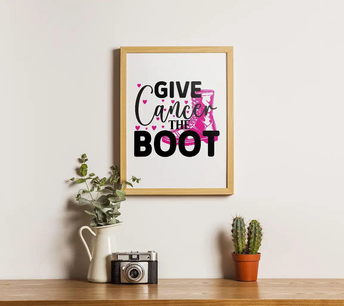 Give Cancer The Boot SVG SVG