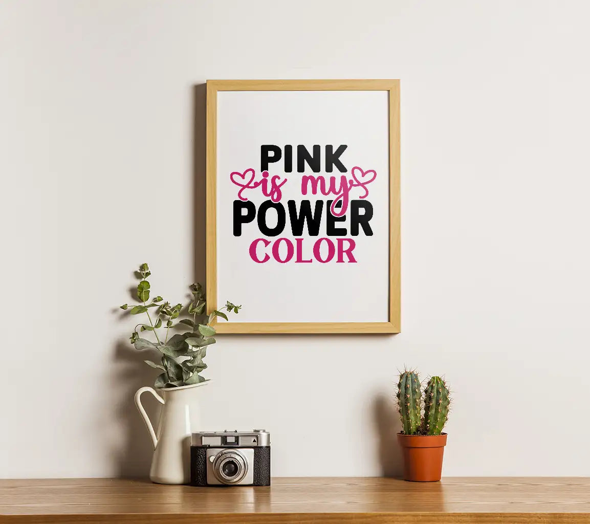 Pink Power Color SVG SVG