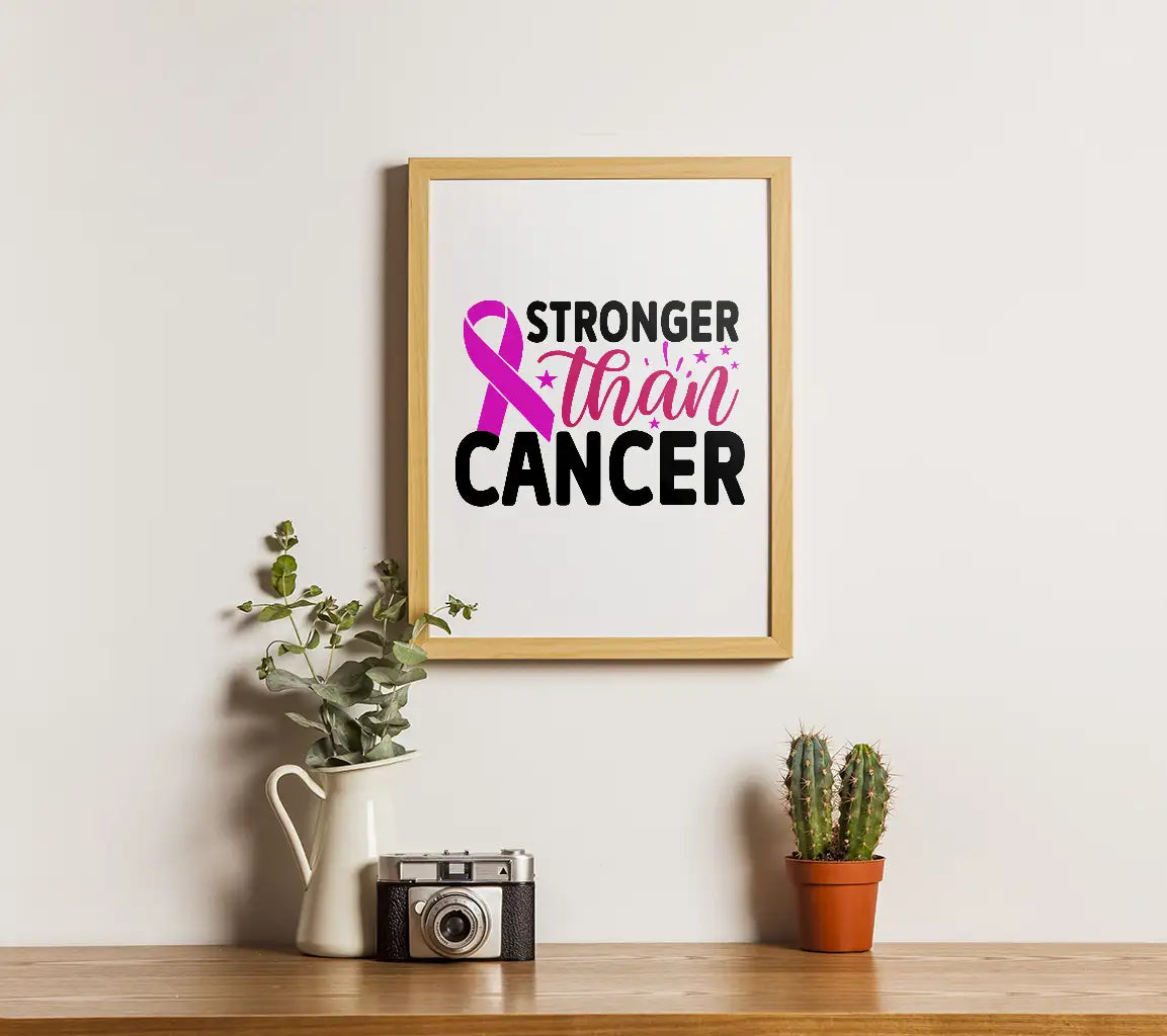 Pink Ribbon Cancer Strength SVG SVG