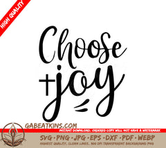 Choose Joy SVG Quote SVG