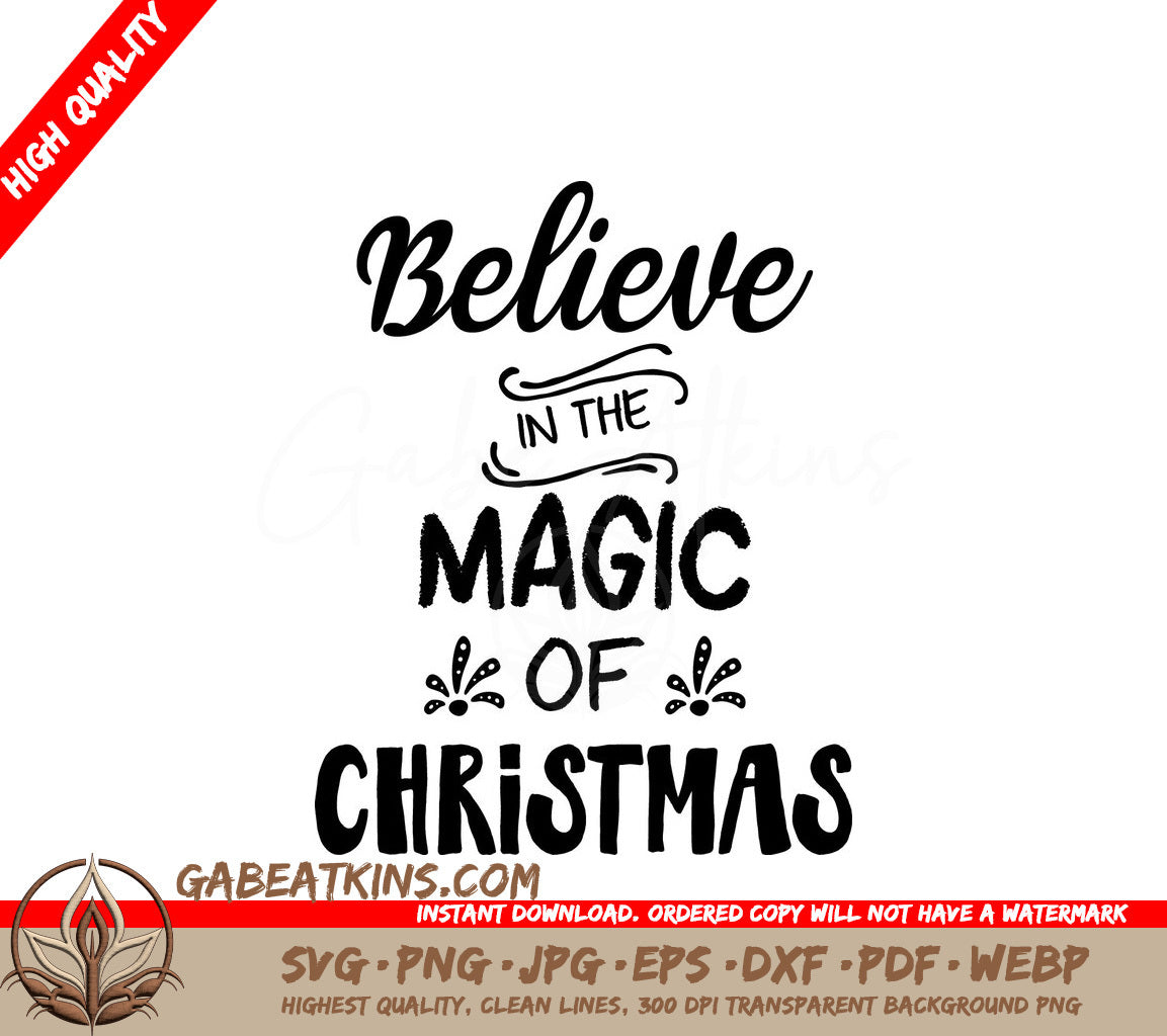 Christmas Magic SVG Design SVG