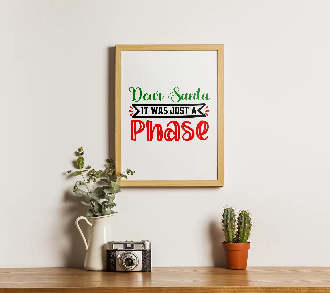 Dear Santa Phase SVG SVG