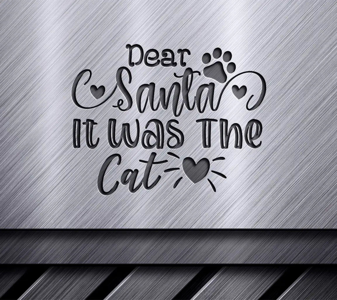 Dear Santa Cat SVG Design SVG