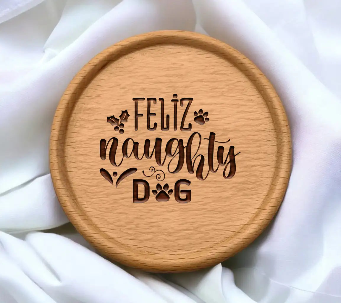 Feliz Naughty Dog Christmas SVG SVG