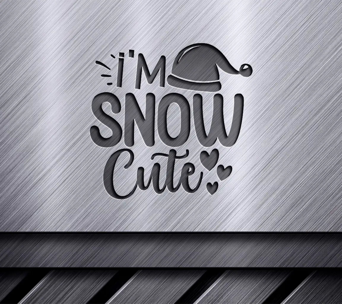 Snow Cute Christmas SVG Design SVG