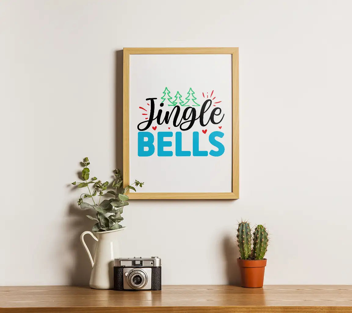 White Background Jingle Bells SVG SVG