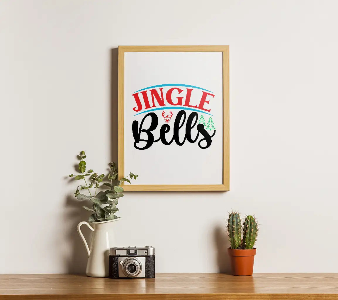 White Background Jingle Bells SVG SVG