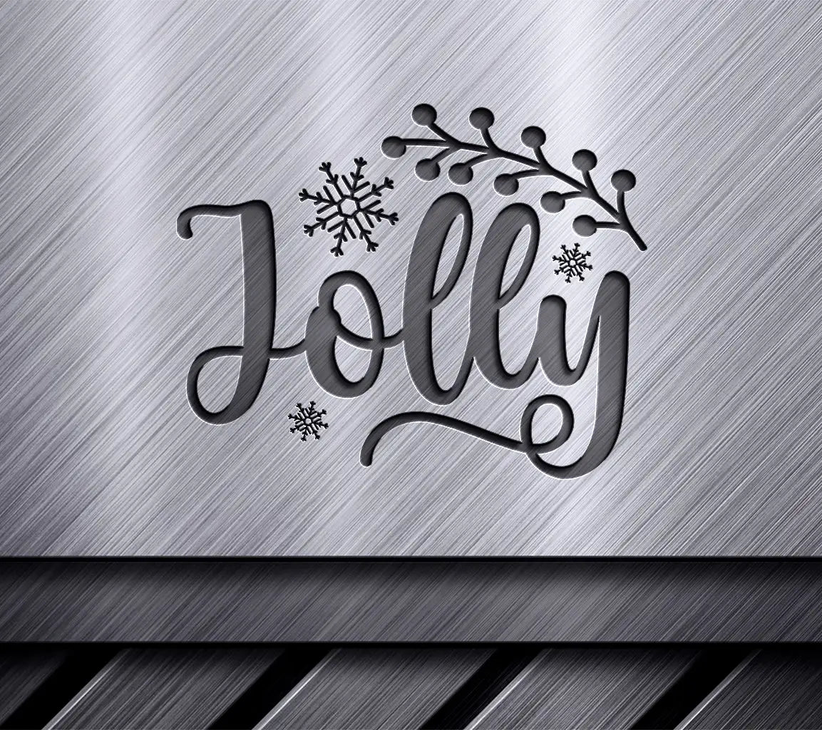 Jolly Snowflakes & Berries SVG SVG