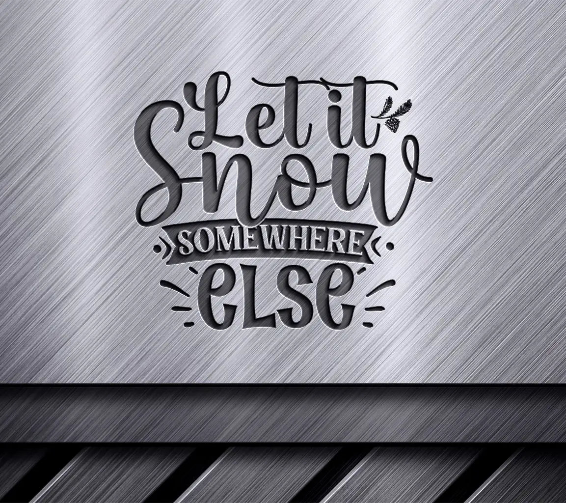 Blue & Red Let It Snow SVG SVG