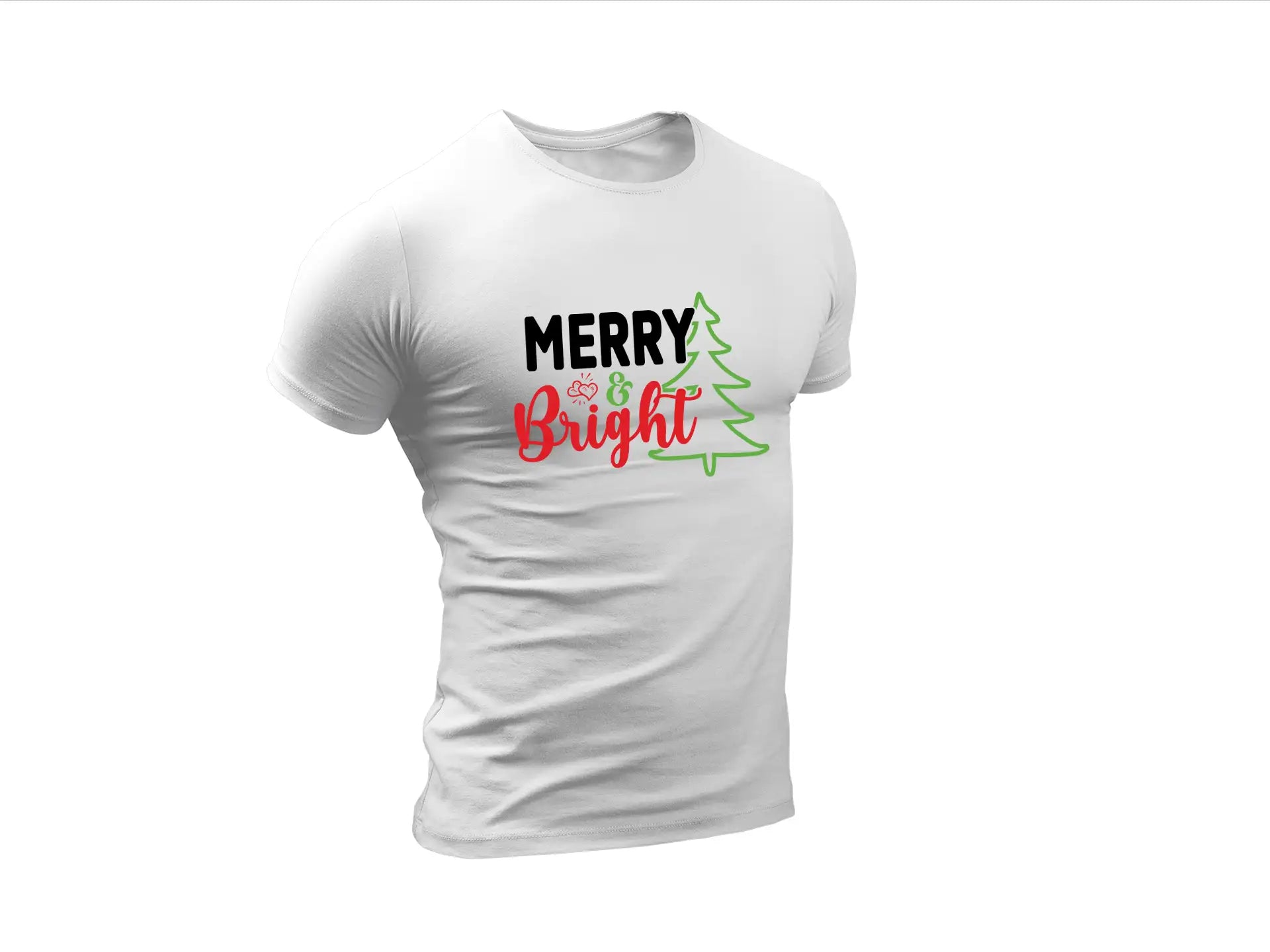 Merry & Bright Christmas Tree SVG SVG