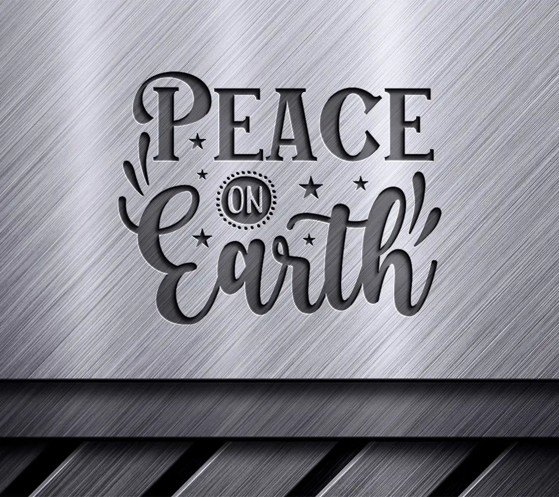 Green & Red Peace On Earth SVG SVG