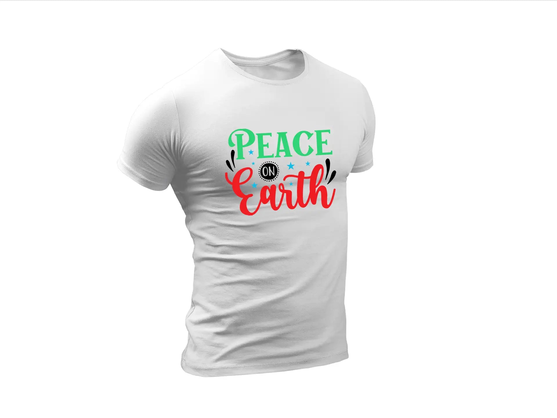 Green & Red Peace On Earth SVG SVG