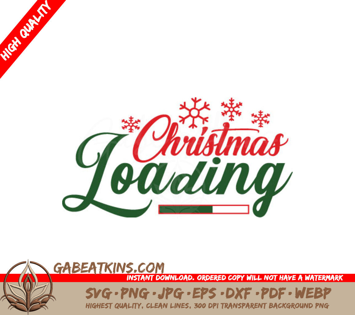 Christmas Loading Bar SVG SVG