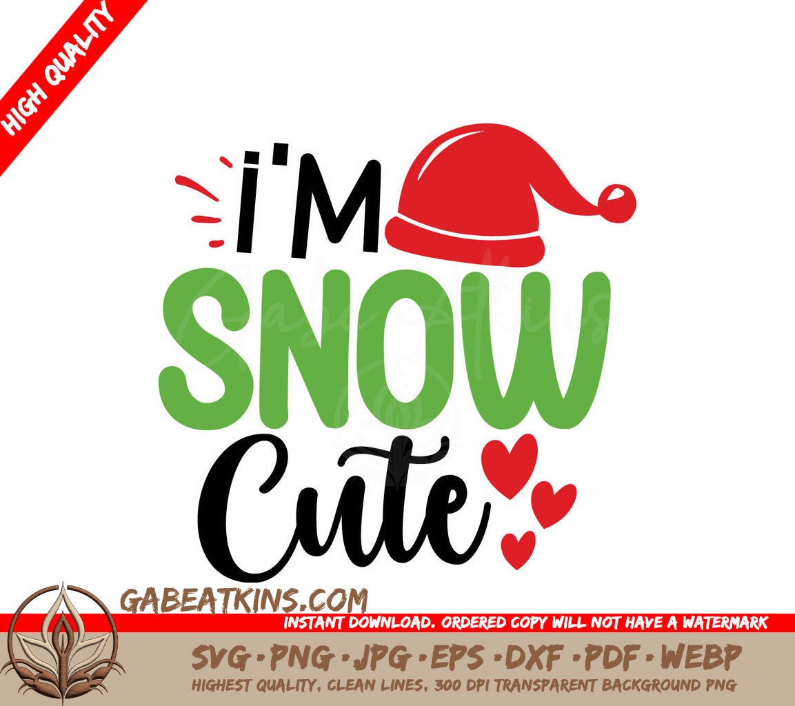 Snow Cute Christmas SVG SVG