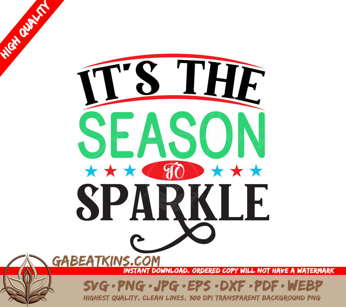 Season Sparkle Christmas SVG SVG