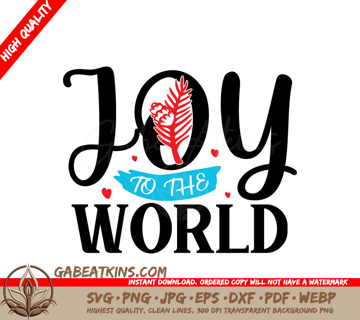 White Joy SVG Christmas SVG