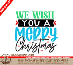 Merry Christmas SVG Sign SVG