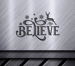 Believe Reindeer Christmas SVG SVG