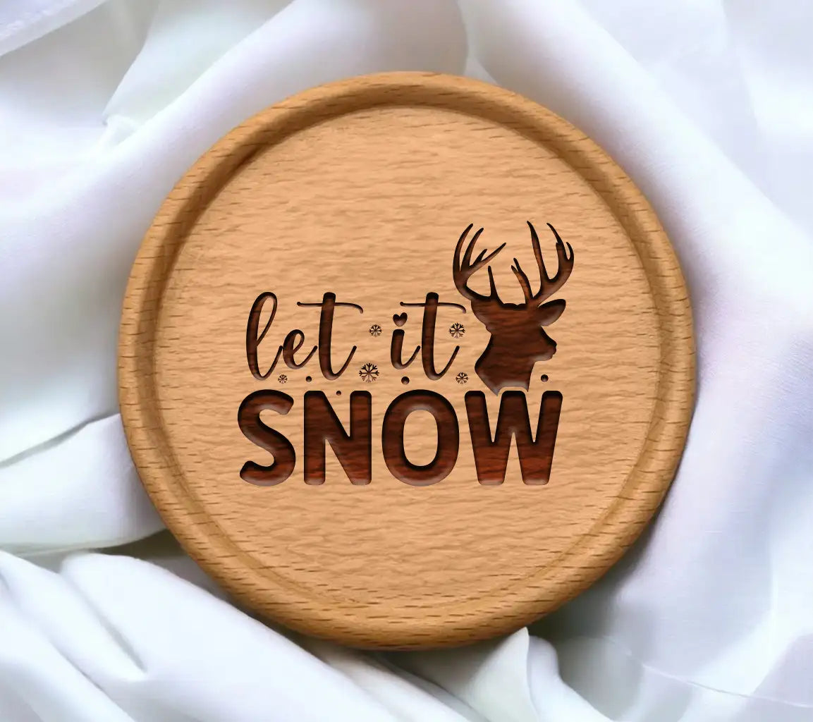 Let It Snow Christmas Doormat SVG SVG