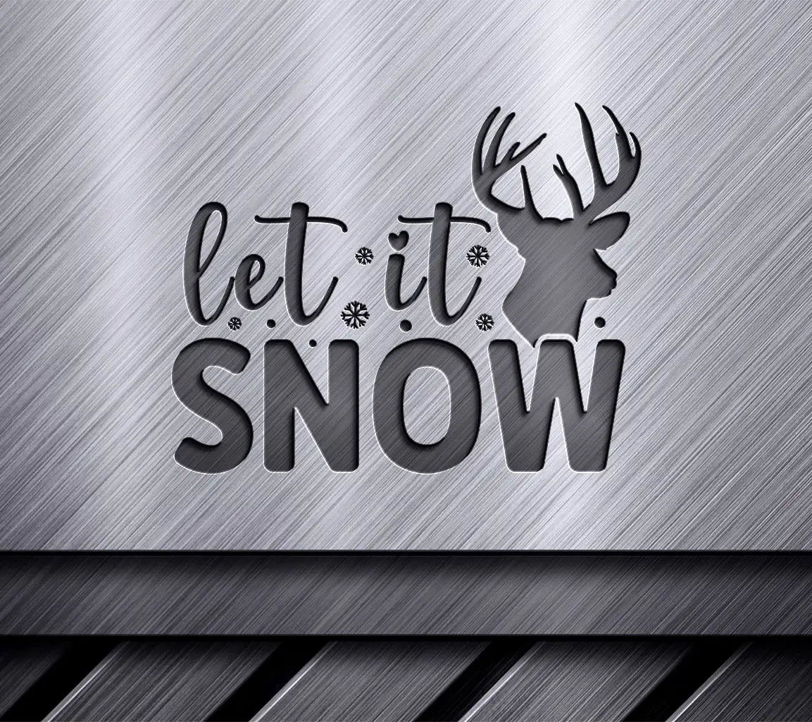 Let It Snow Christmas Doormat SVG SVG