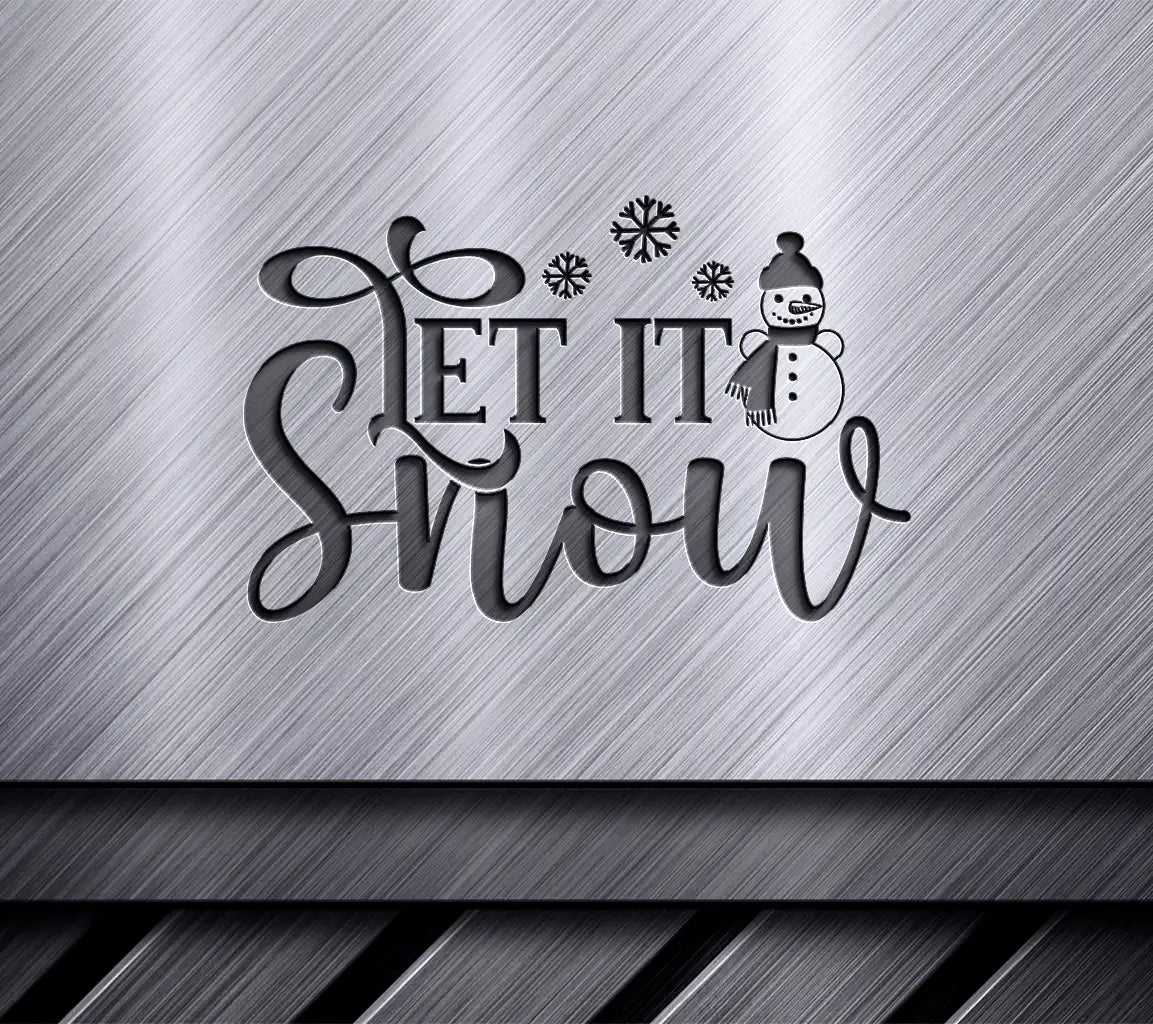 Let It Snow Christmas Doormat SVG SVG