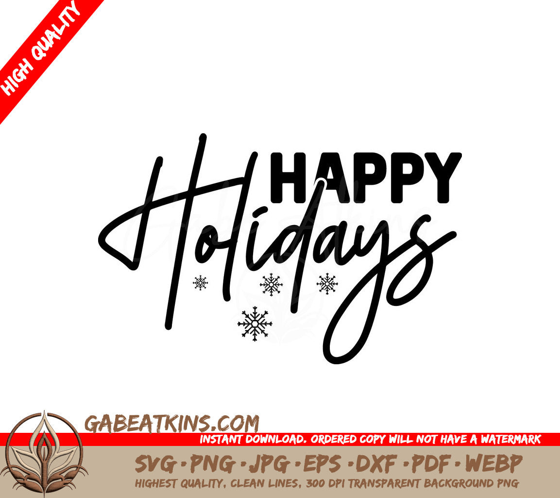 Happy Holidays Doormat SVG SVG