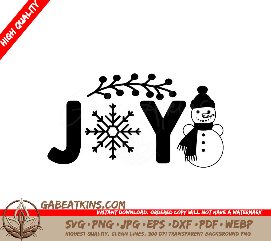 Joyful Snowman SVG Doormat SVG