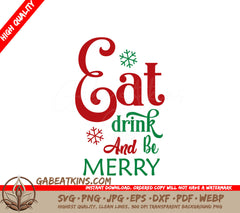 Christmas Eat Drink Be Merry SVG SVG