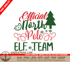 North Pole Elf Team SVG SVG