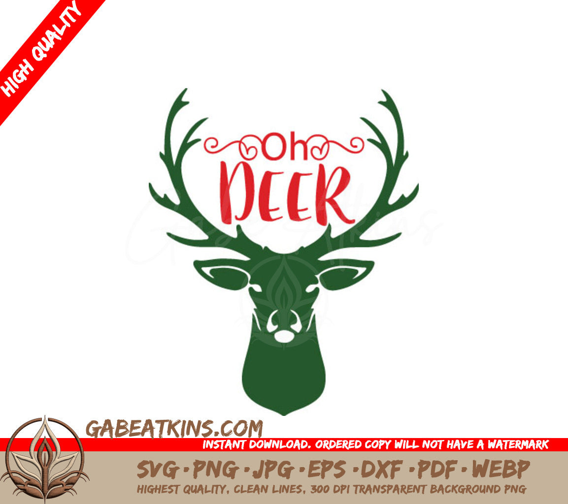 Oh Deer Silhouette SVG SVG