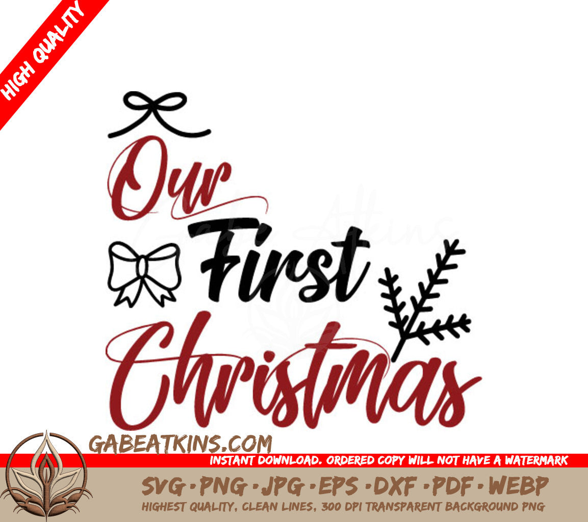 Our First Christmas SVG SVG