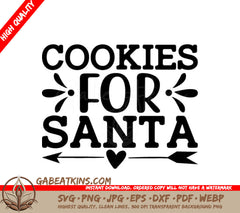 Cookies For Santa SVG SVG