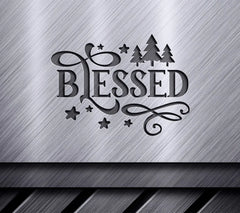 Blessed Christmas Round Ornament SVG SVG