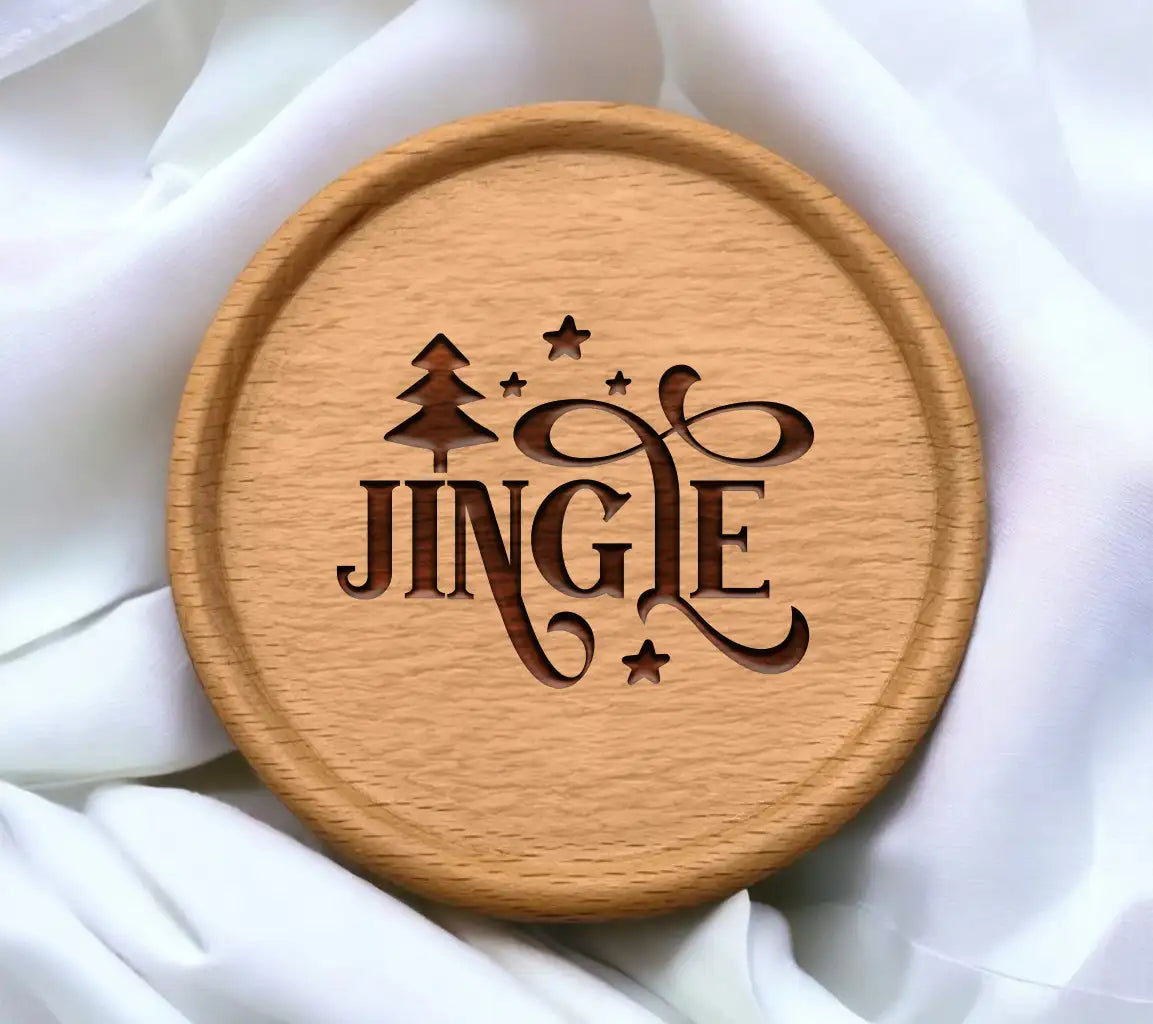 Christmas Round Ornament Jingle SVG SVG