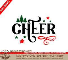 Christmas Cheer Round Ornaments SVG SVG