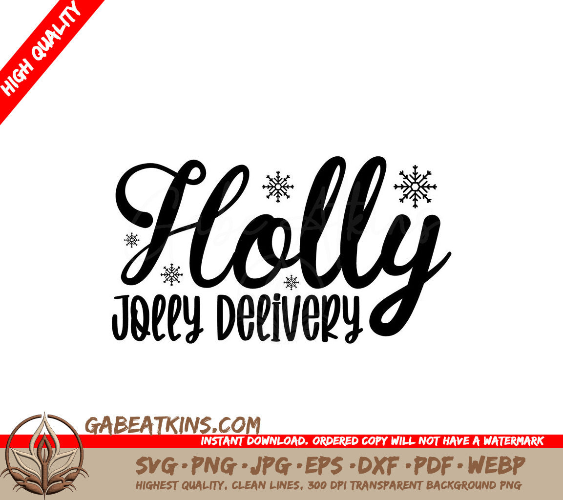 Holly Jolly Delivery SVG SVG