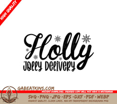 Holly Jolly Delivery SVG SVG