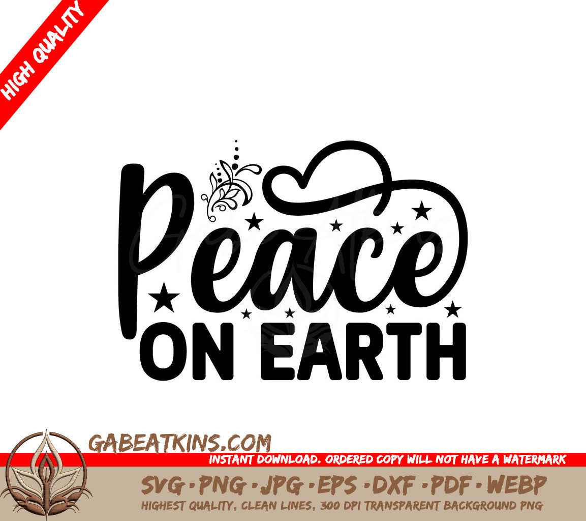 Peace On Earth SVG SVG