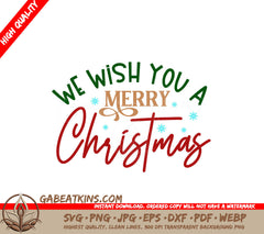 Merry Christmas SVG Sticker Design SVG