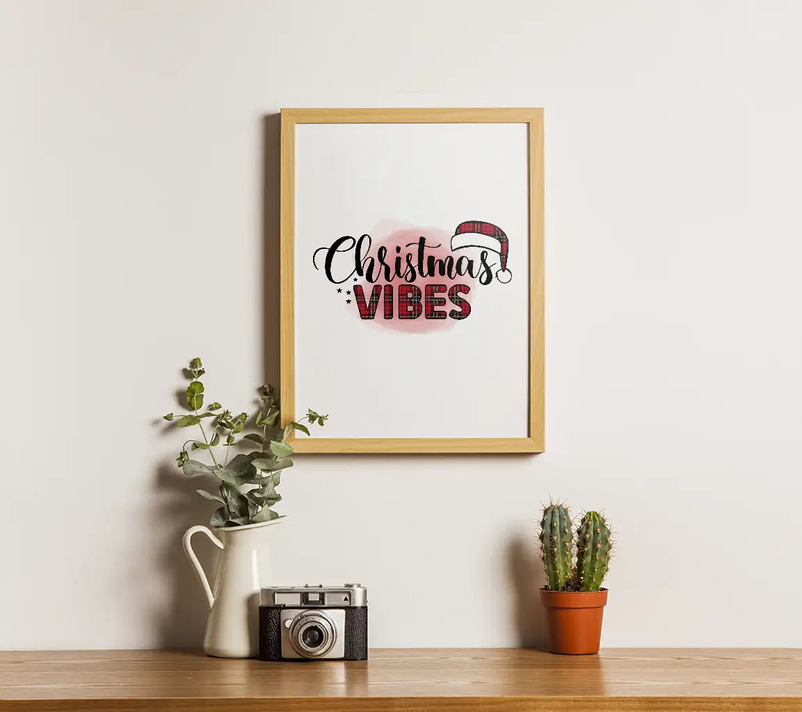 Christmas Vibes Santa Hat SVG SVG