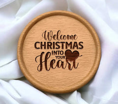 Welcome Christmas Heart SVG SVG