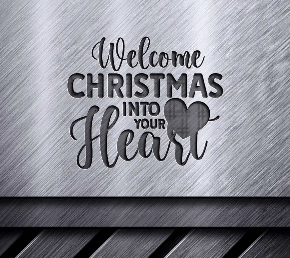 Welcome Christmas Heart SVG SVG