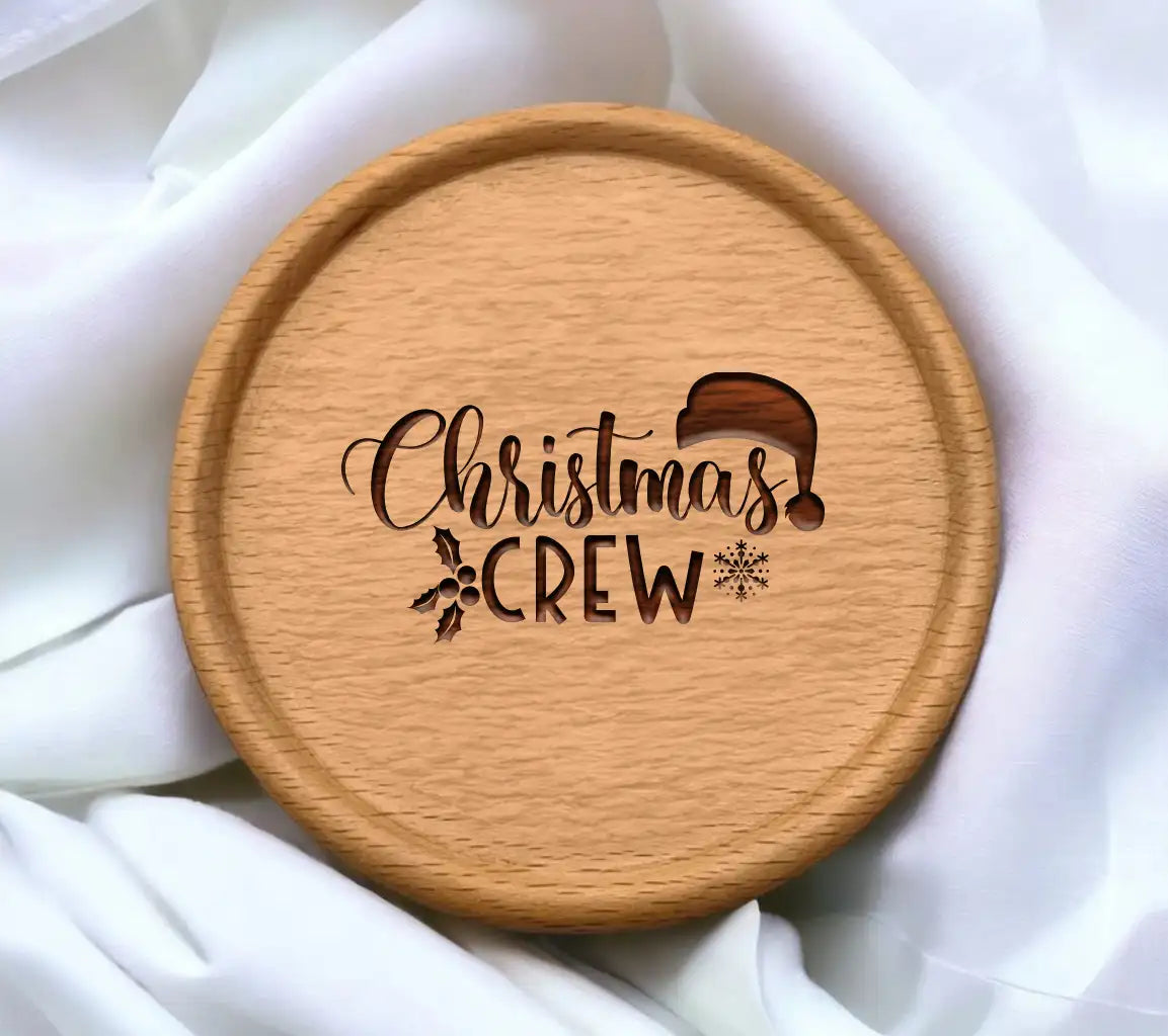 Plaid Christmas Crew SVG Design SVG