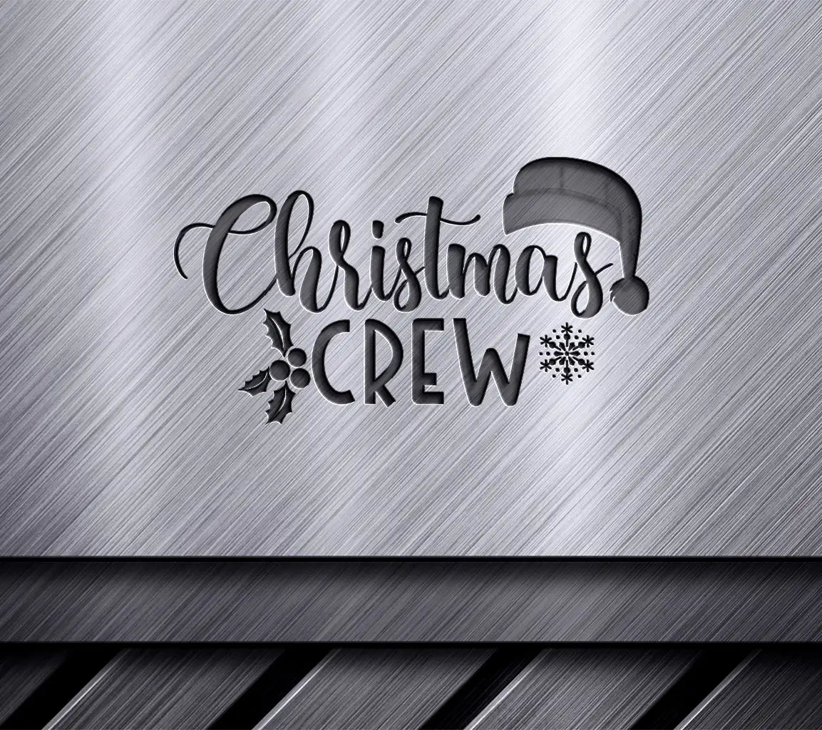 Plaid Christmas Crew SVG Design SVG